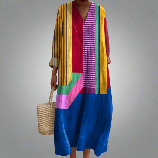 Ruth | Colour Block Breezy Maxi Dress